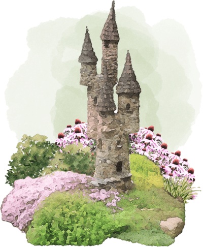 Fairy Tower wih Echinacea trans